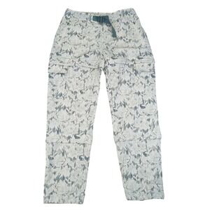 Athleta Trekkie Convertible Hike Pant Floral Print Belted Womens Size 10P 988053